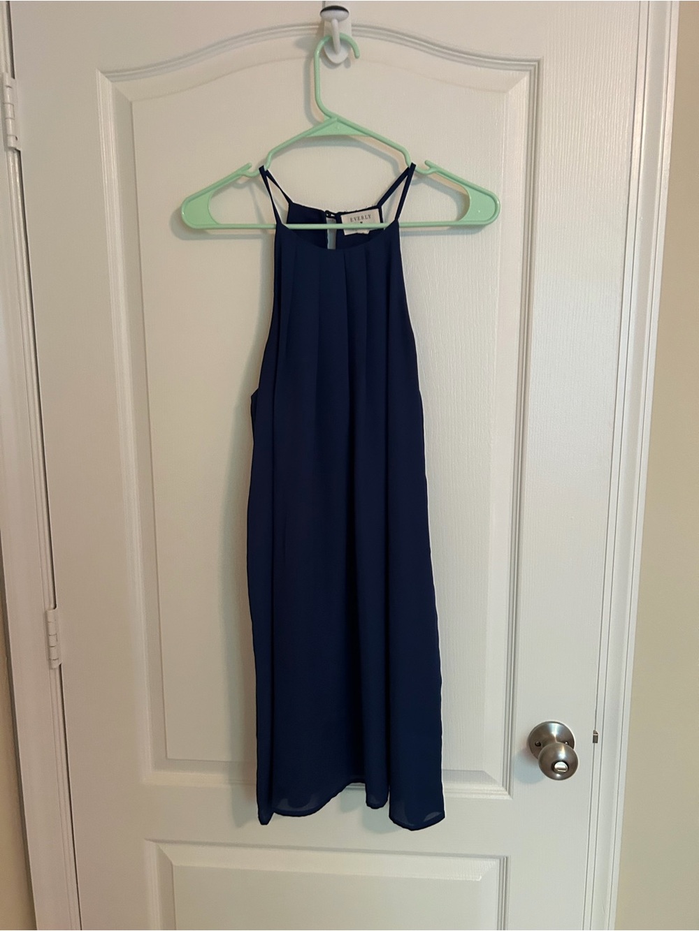 Everly Navy Halter Midi Dress